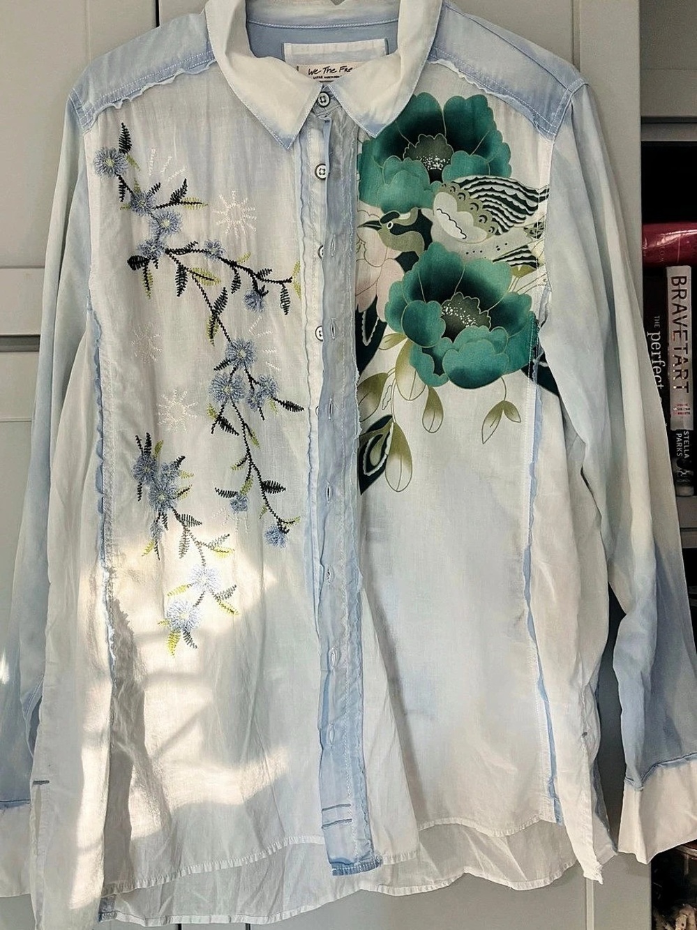 Free People We the Free Mirabelle Vacation Shirt Size L